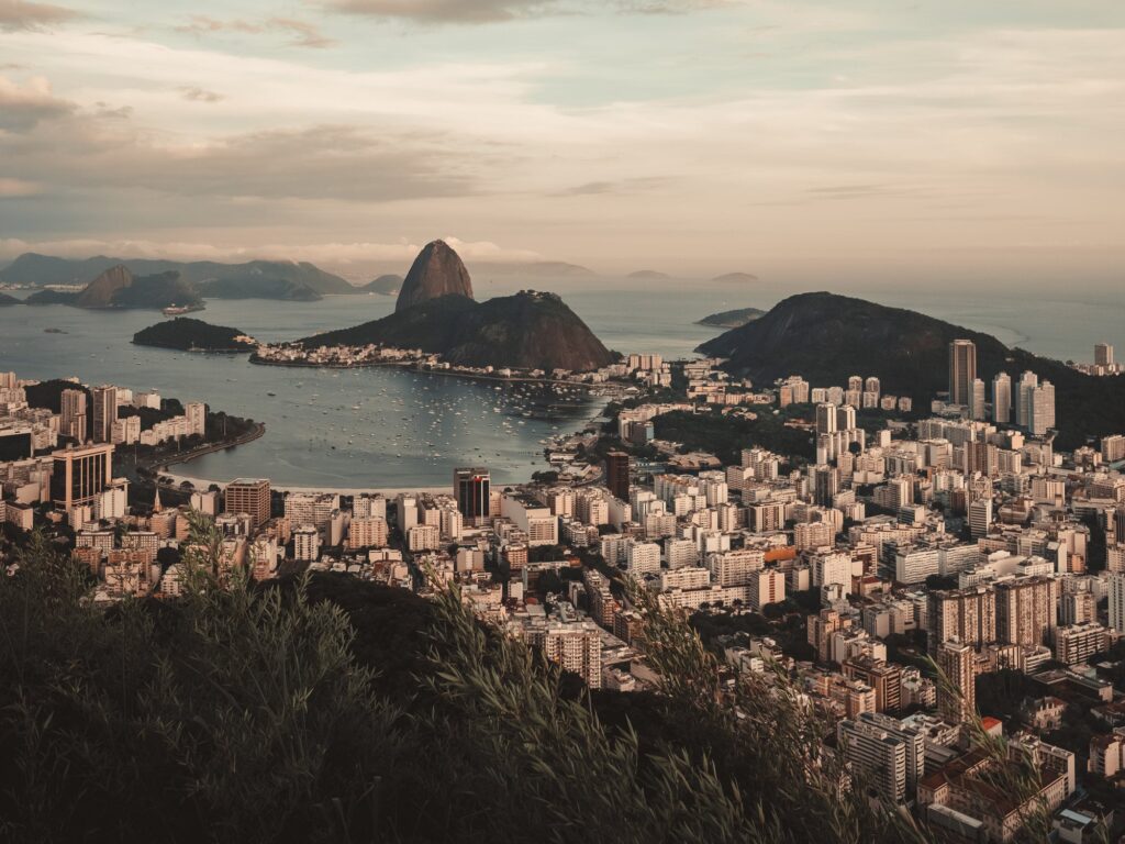 View of Botafogo and Sugarloaf Mountain from Mirante Dona Marta