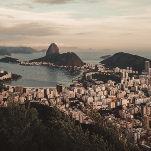 View of Botafogo and Sugarloaf Mountain from Mirante Dona Marta