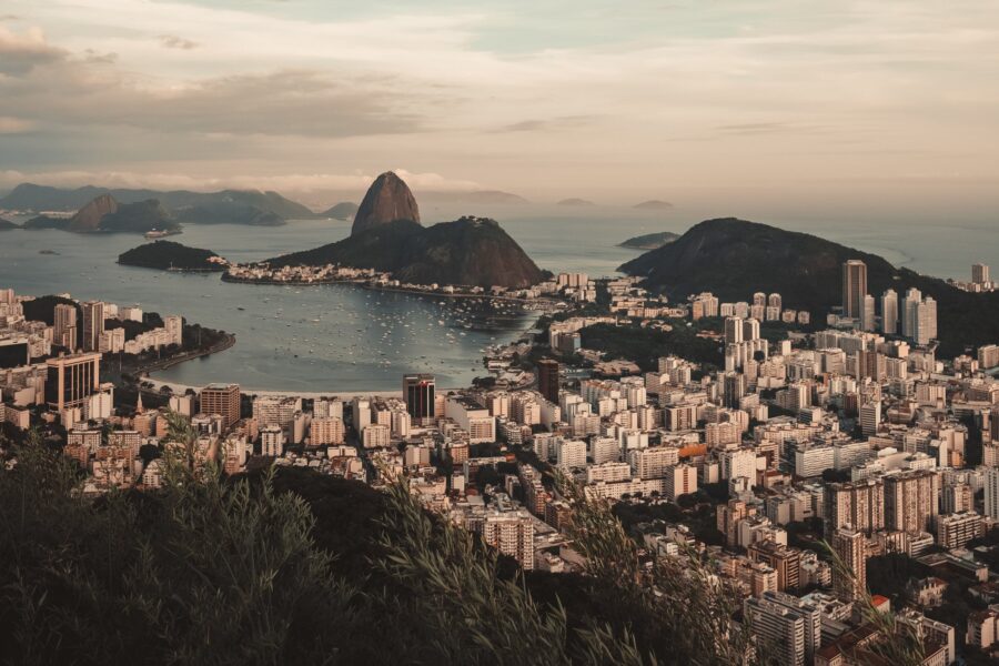 View of Botafogo and Sugarloaf Mountain from Mirante Dona Marta