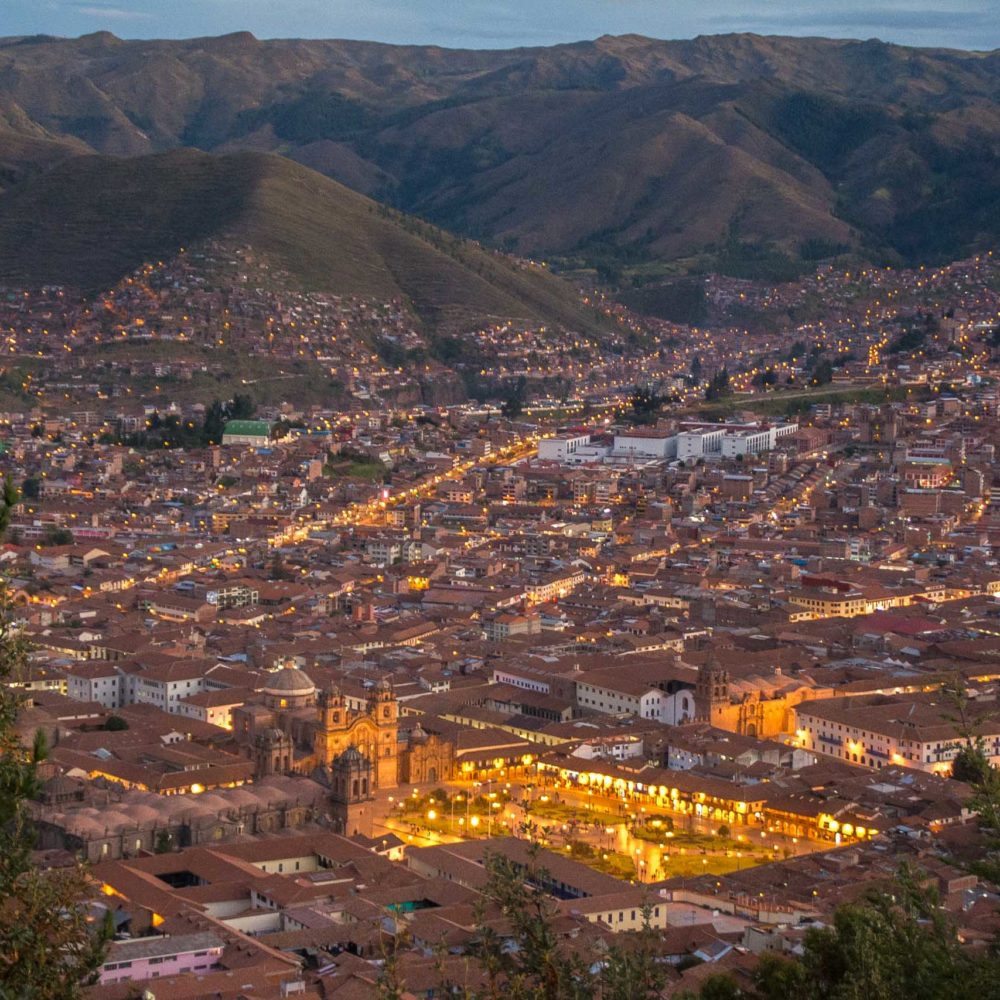 Cristo Blanco Panoramic View of Cusco