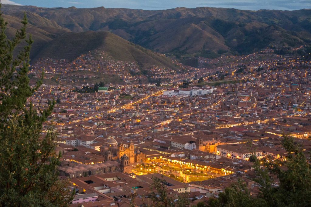 Cristo Blanco Panoramic View of Cusco