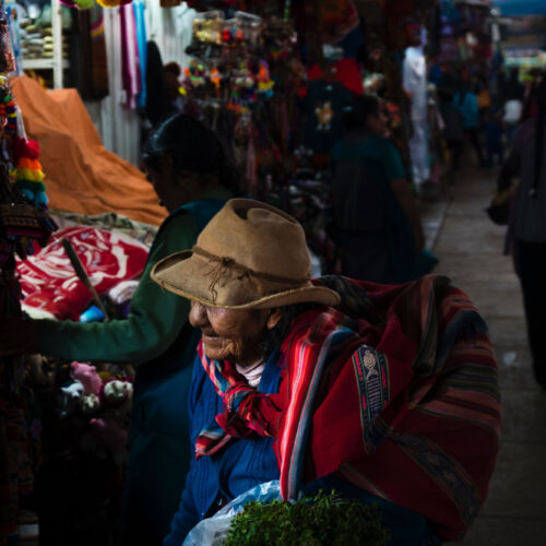 An older Peruvian woman at San Pedro Market